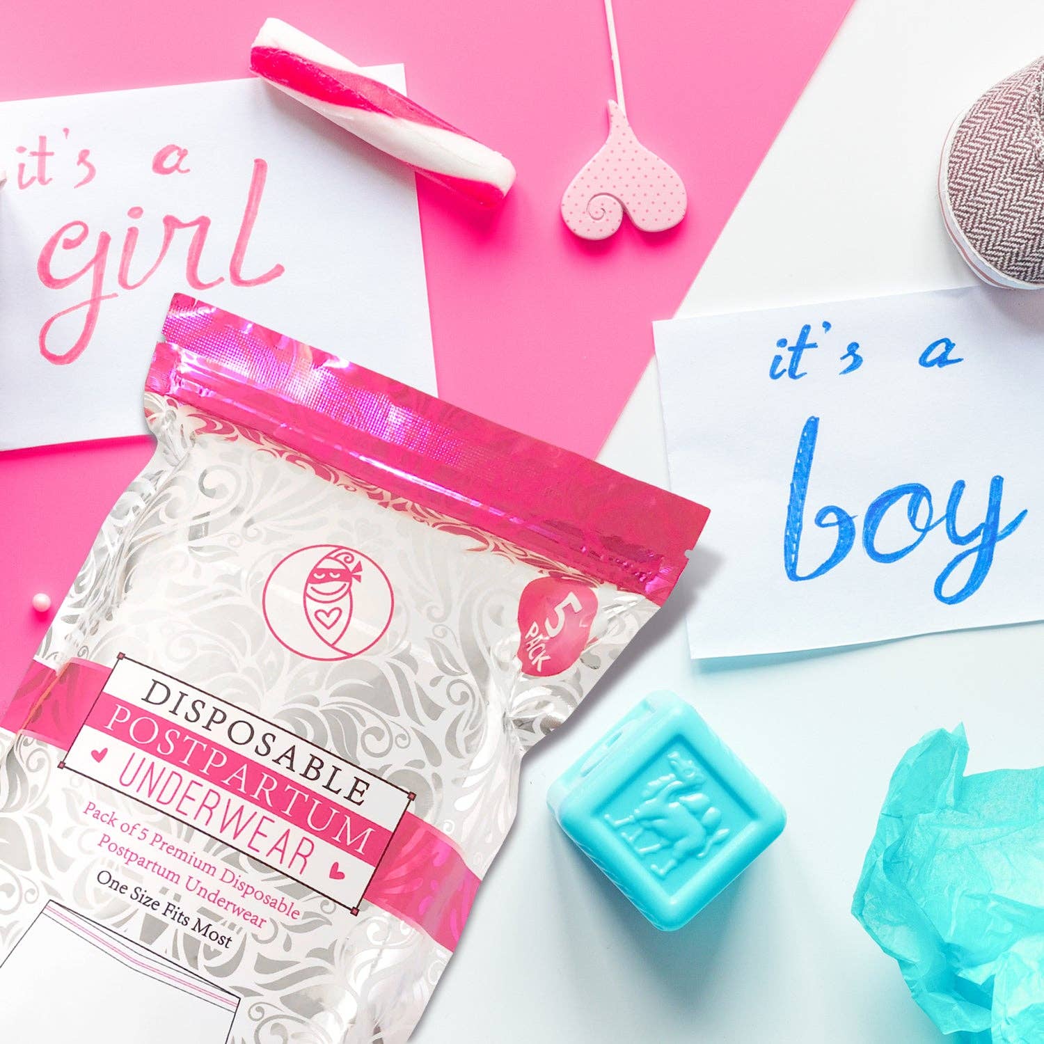 Ninja Mama - Vente Sous-vêtements - Culottes jetables post-partum lot de 5 (sans serviette)6