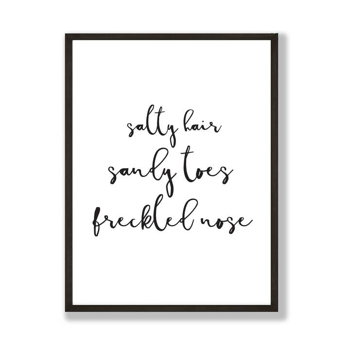 Kunstdruk met thema aan zee voor wholesale door Word Up Creative