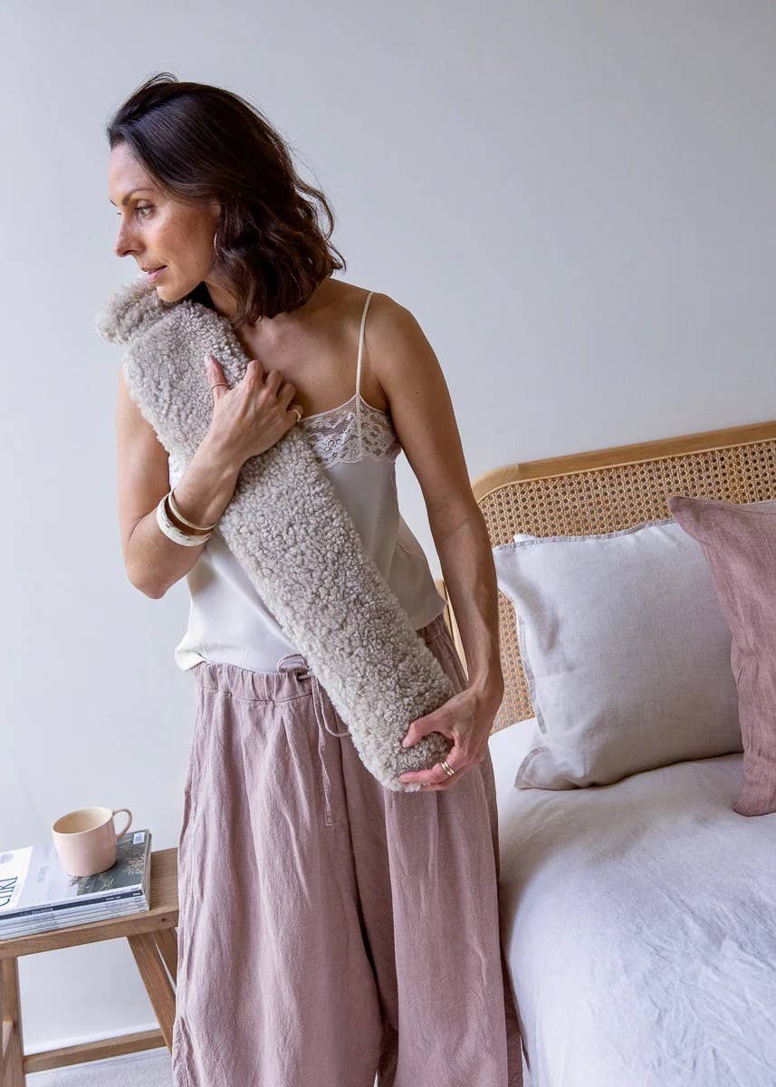 The Small Home - Wholesale Warm/koud kompres - Schapenvacht Extra Lange Warmwaterkruik – Natuurlijke Havermout