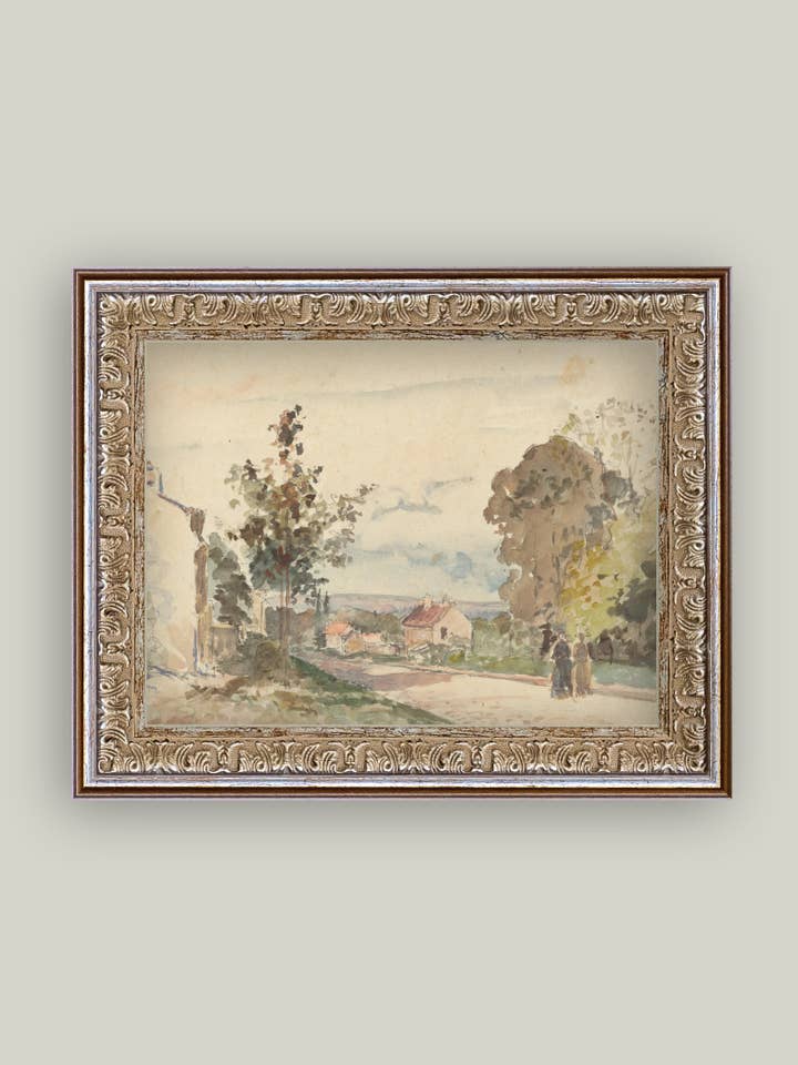 The Road From Versailles Framed Antique Art for wholesale by Petal Lane Home