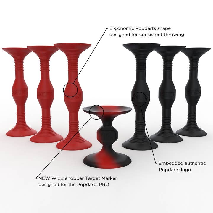 POPDARTS - Vente Accessoires de sport - Pack Popdarts Pro (rouge et noir)2