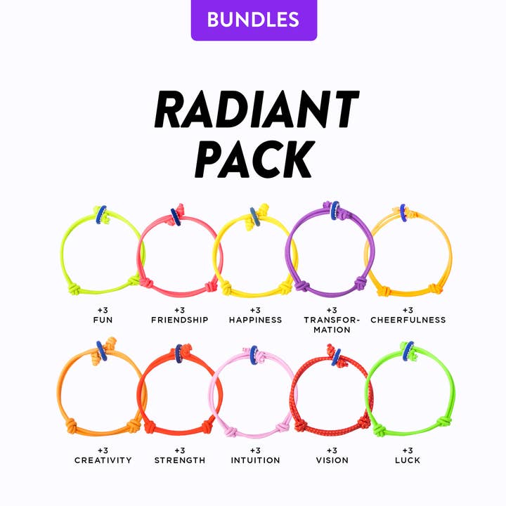 Confezione bracciale RADIANT (30PCS) per la vendita all'ingrosso da parte di COLORS For GOOD