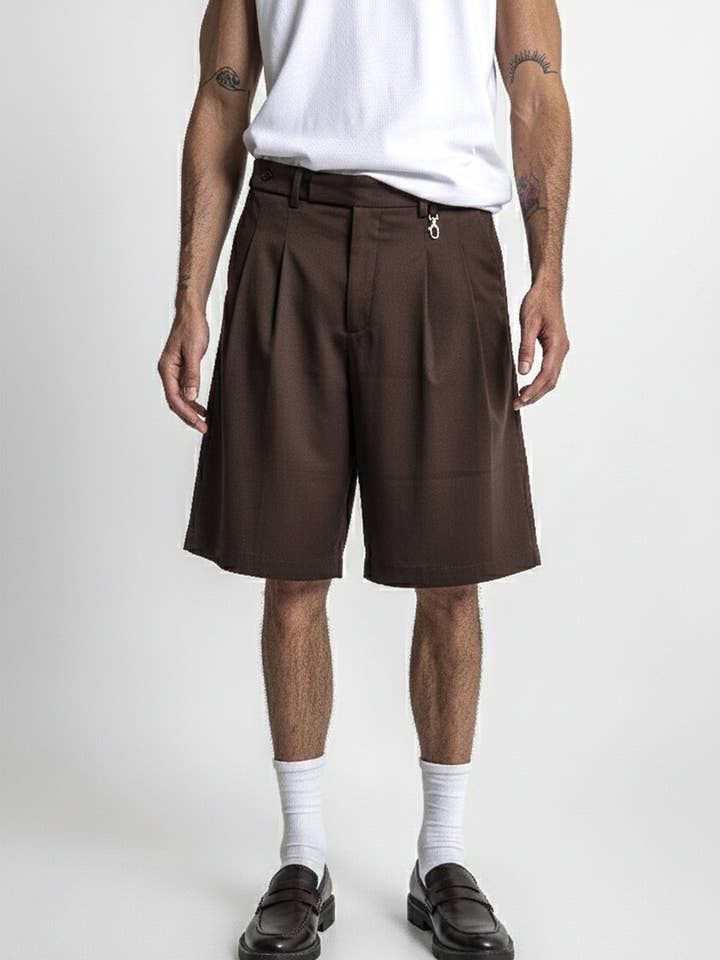 Ezy Baggy Short - Brown for wholesale by Lost In Nowhere