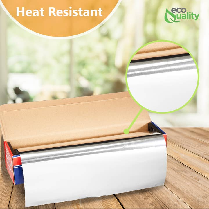 EcoQuality - Vente Sachet de conservation/film alimentaire - Rouleau de papier d'aluminium robuste EcoQuality pour la restauration4