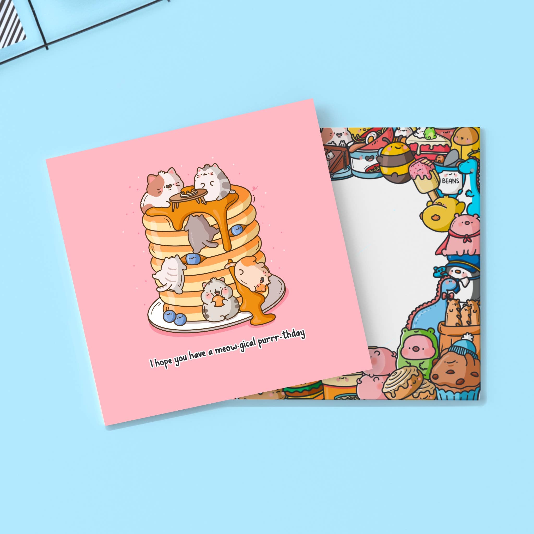 Toastedink - Wholesale Birthday Card - Pancake Cats Card | Birthday Card | Greeting Card2