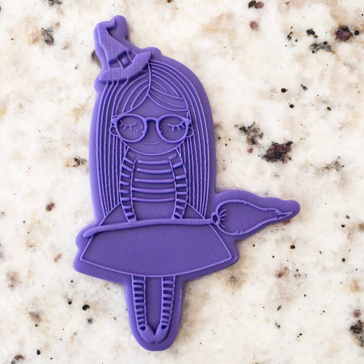 Biscoito Bolacha Gira Bruxa de Halloween Fondant PopUp & Cortador por atacado de Cut Bake Stamp