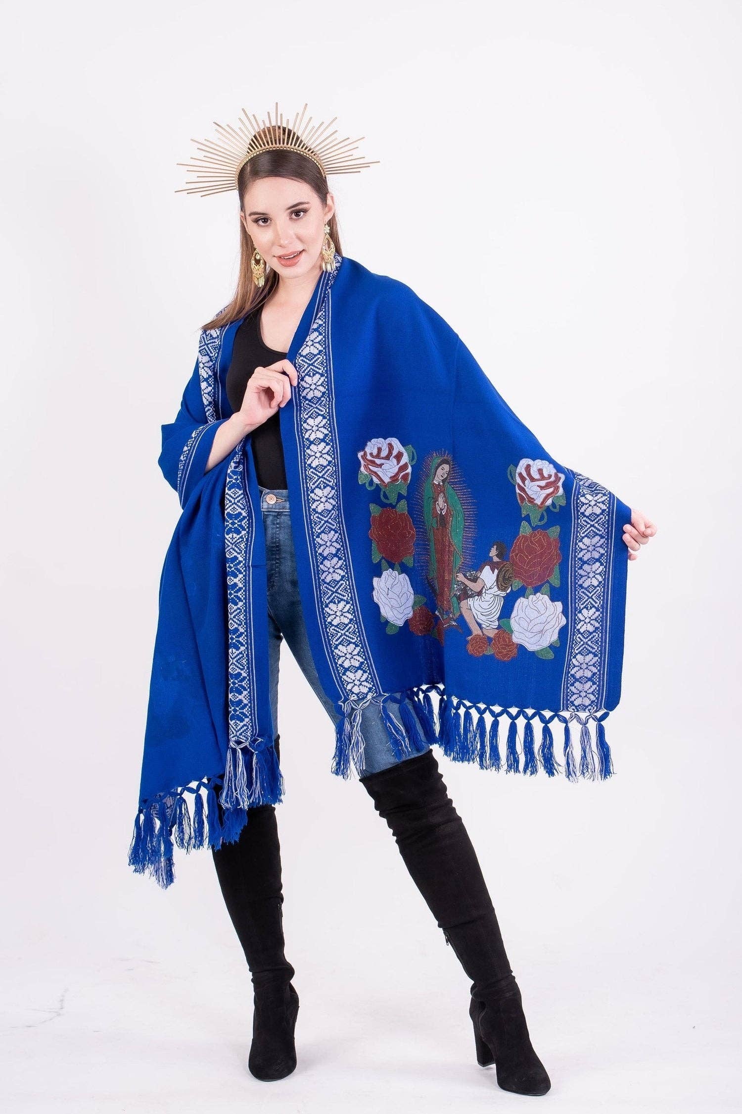 Cielito Lindo - Wholesale Wrap - Women's - Our Lady of Guadalupe Shawl14