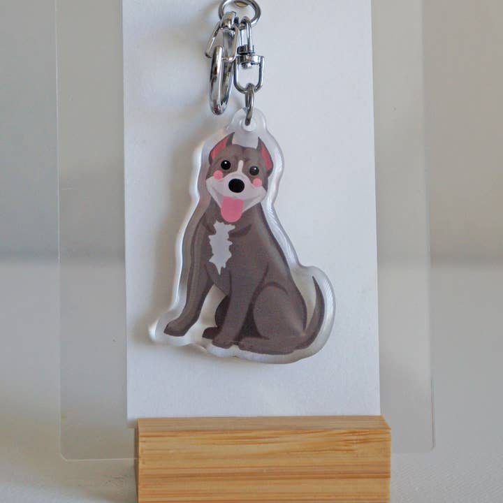 kiwi & WILLOW - Wholesale Keychain - Unisex - Pitbull Epoxy Keychain9