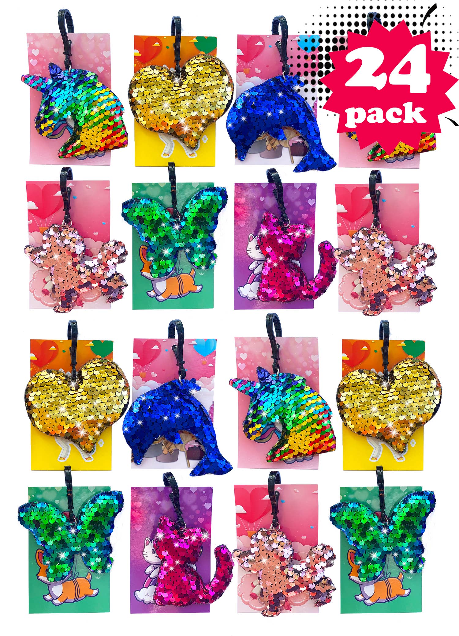 Lelaffet – wholesale Valentine's Day card – Pack 24  Valentines Day Cards Funny Gifts Set for Classmates10