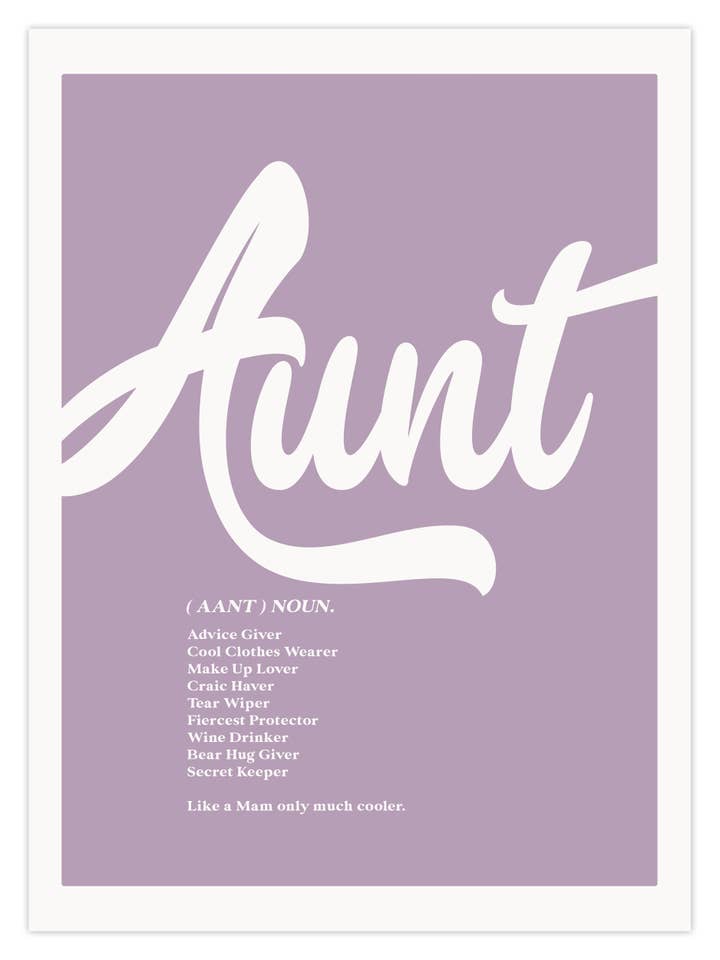 Aunt for wholesale by Dusty Boy Designs