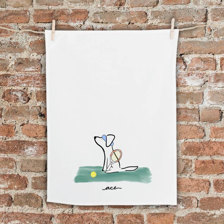 Ace Dog Tea Towel for wholesale by Anna Whitham Co.