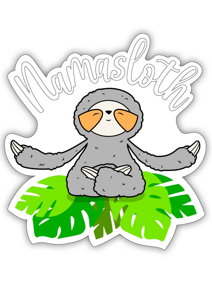 Namasloth Vinyl Sticker for wholesale by Scatterbrain