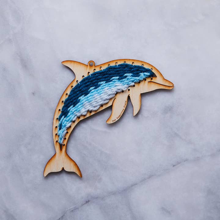 The Happiness Field - Wholesale DIY Craft Kit - Weaving Craft Kit - Dolphin Shape Loom