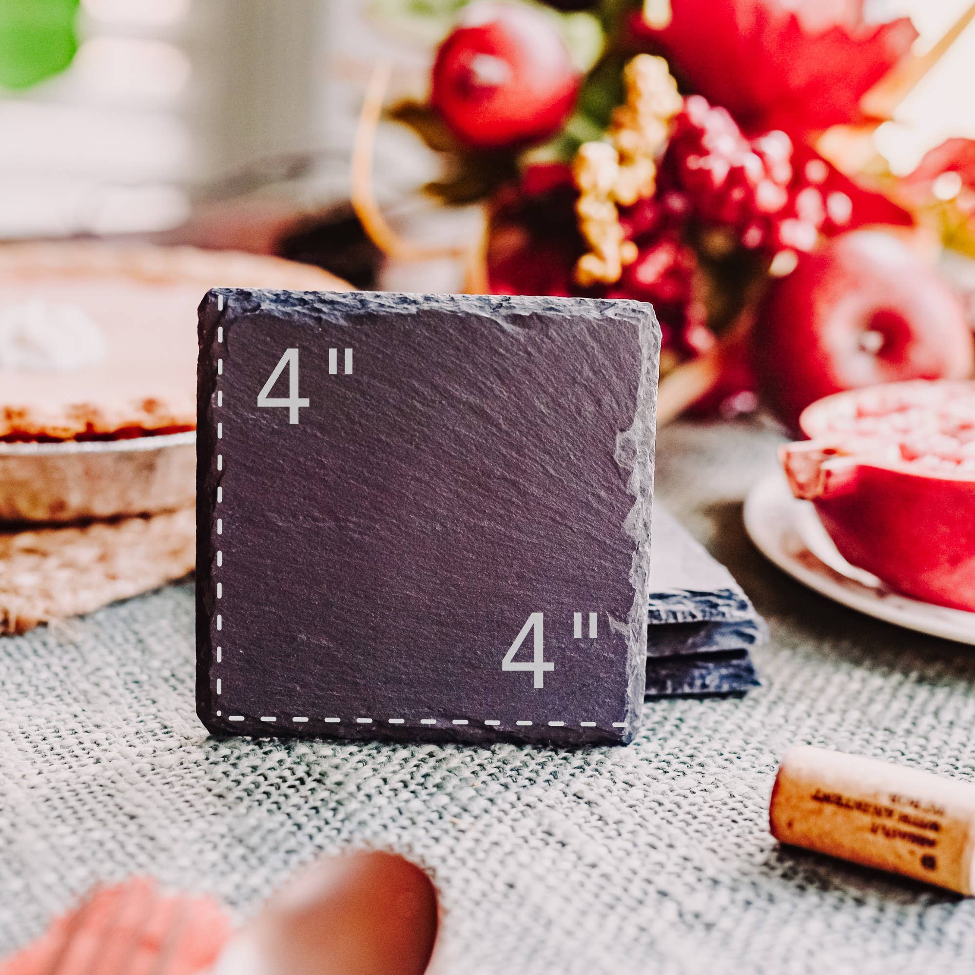 The Lillie Pad - Wholesale Coasters - US State Map Coasters - Natural Slate Coasters - Set of 45