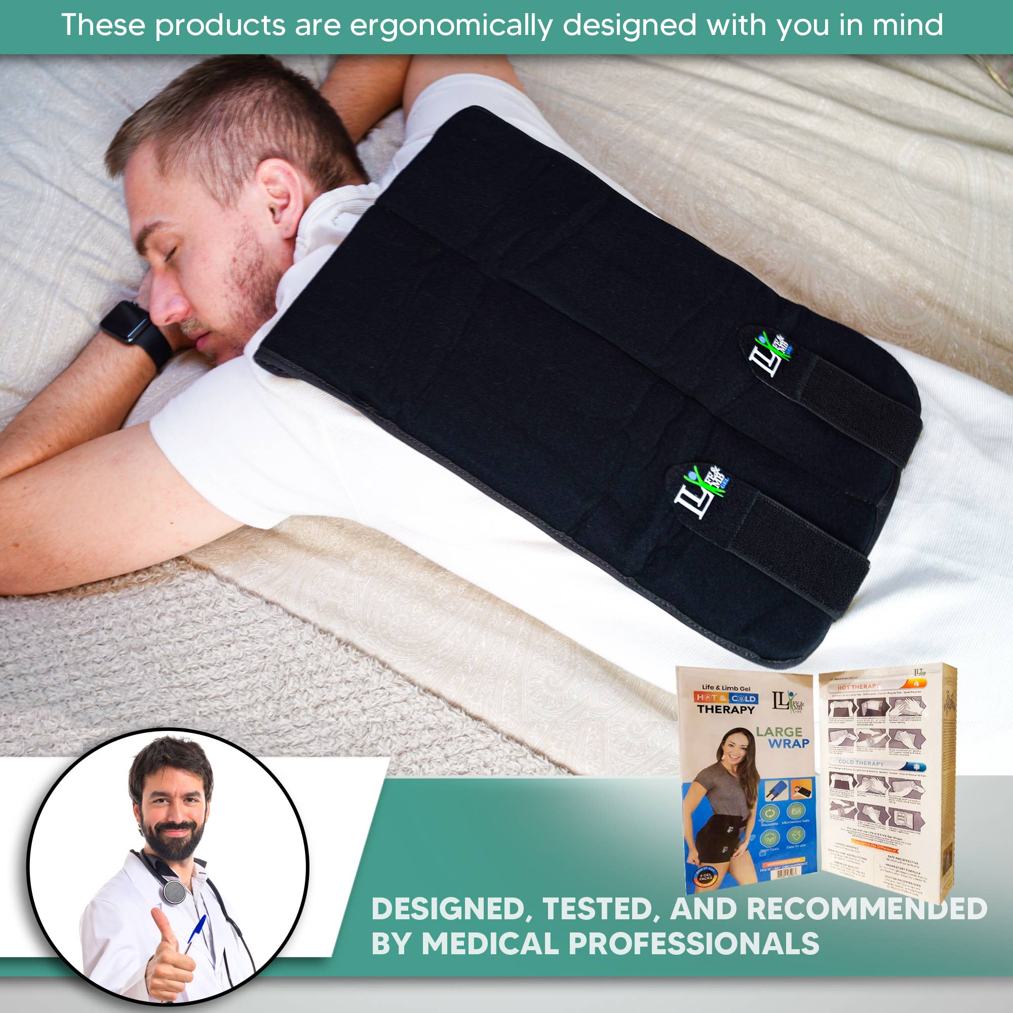 Life and Limb Gel - Wholesale Hot/Cold Compress - Large Wrap6