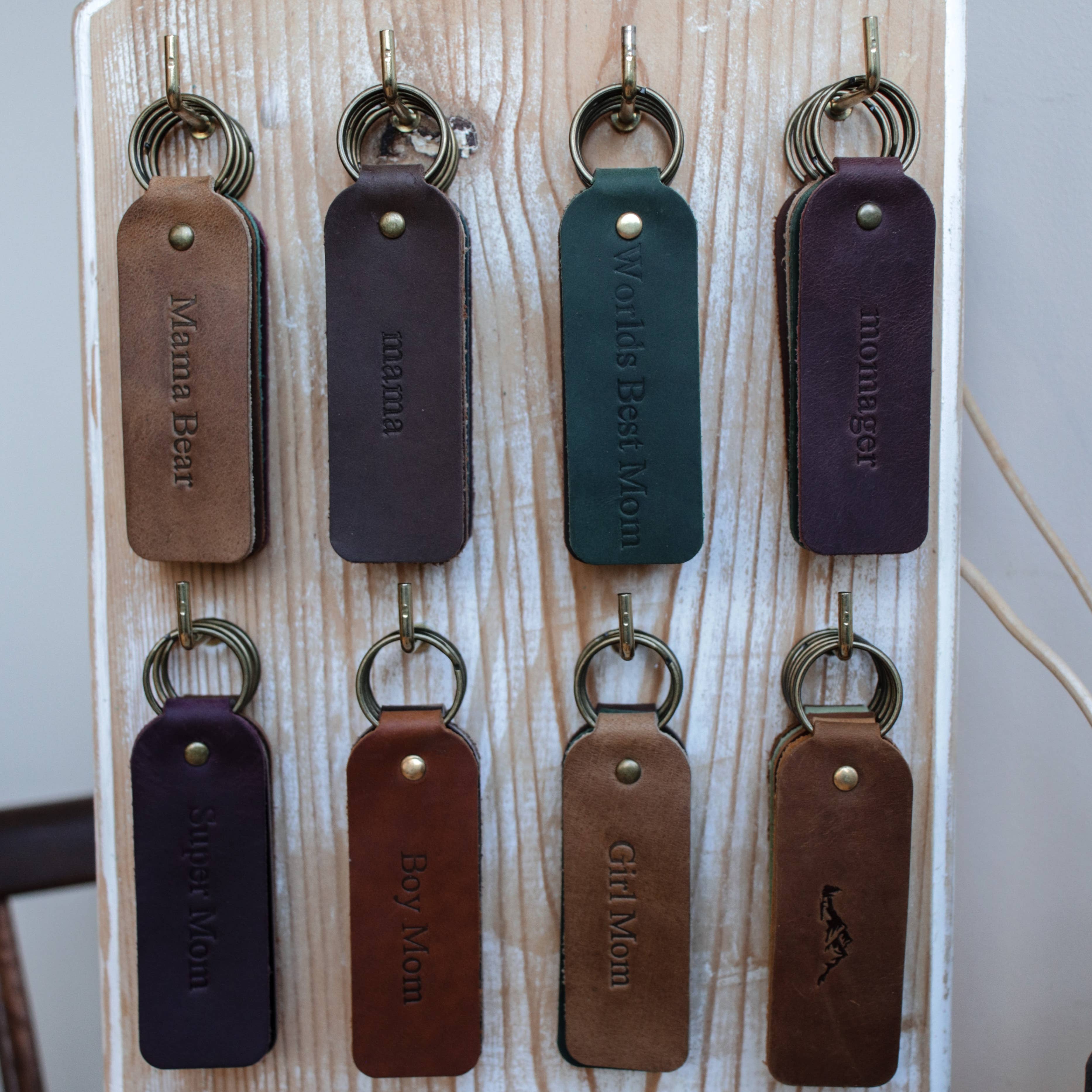 Lucas Ruth - Vente Porte-clés – femme - Porte-clés en cuir pour la fête des mères4