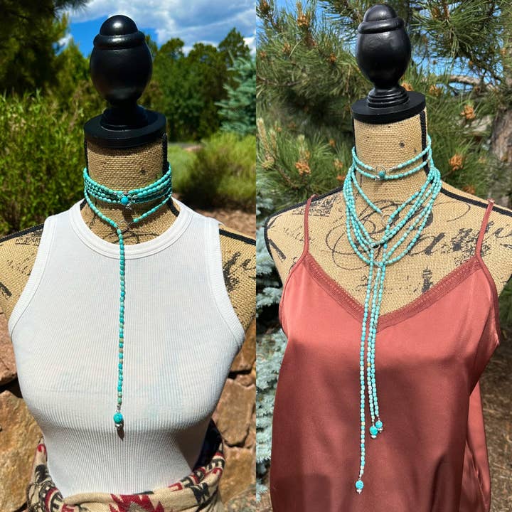 Turquoise Lariat; Adjustable Layering Necklace and other Purchase Wholesale kingman turquoise. Free Returns & Net 60 Terms on Faire trending on Faire.