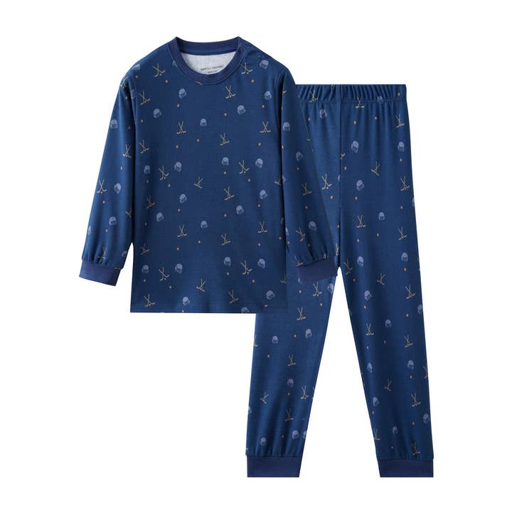 Organic Toddler Pajama Set-Hockey for wholesale by Norsu Organic