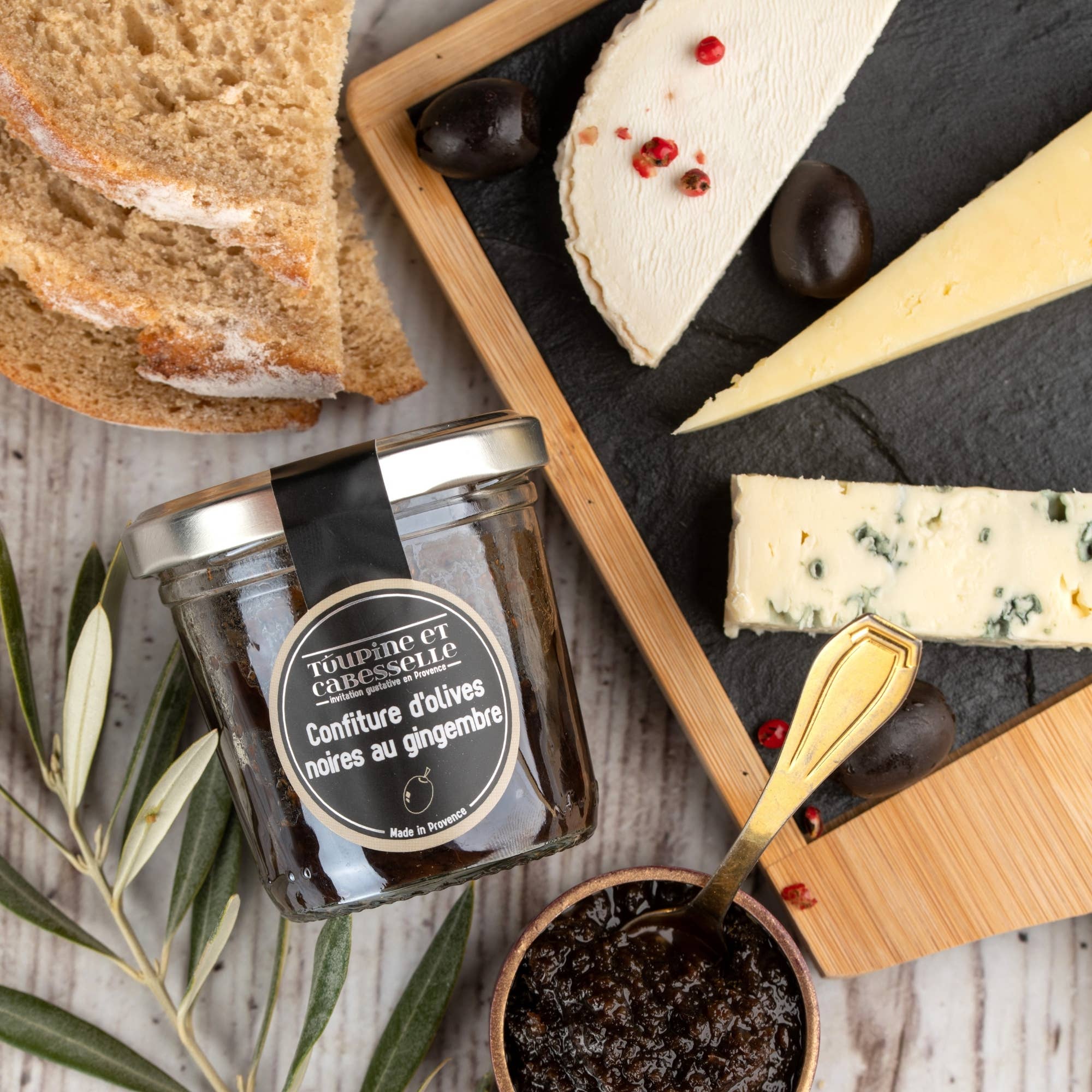 Toupine et Cabesselle - Wholesale Jam/Jelly - Black olive jam with ginger