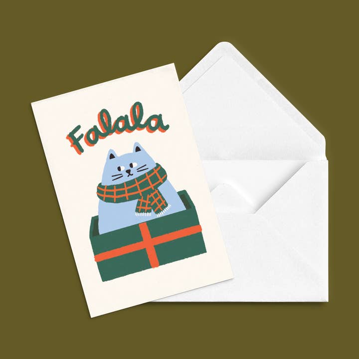 Carte de souhait 'Raymonde de Noël' for wholesale by Anne-Julie Dudemaine