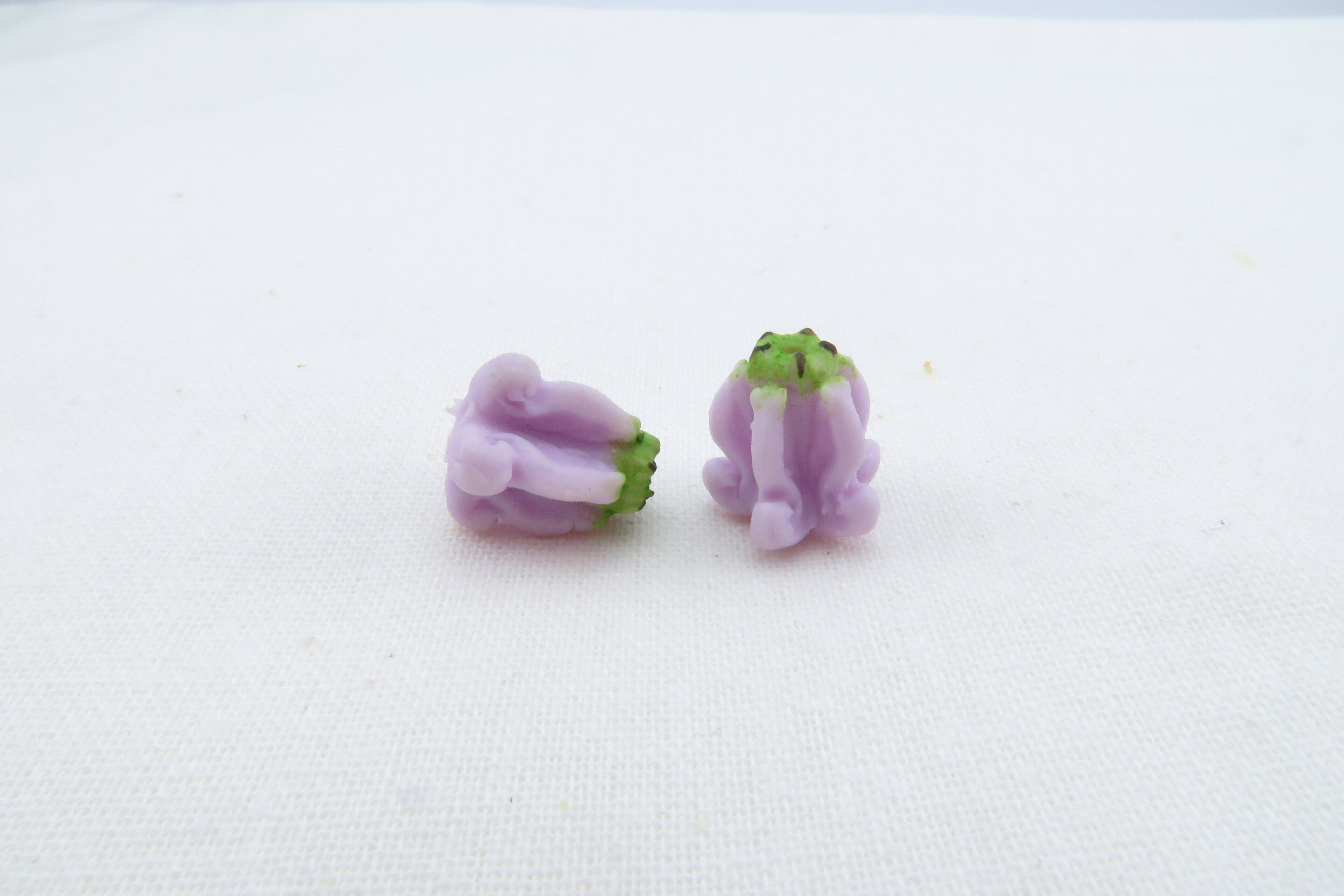 OpalHaus - Wholesale Craft Supplies - Crown Flower Clay Flowers, Purple Clay Flowers, Handmade4