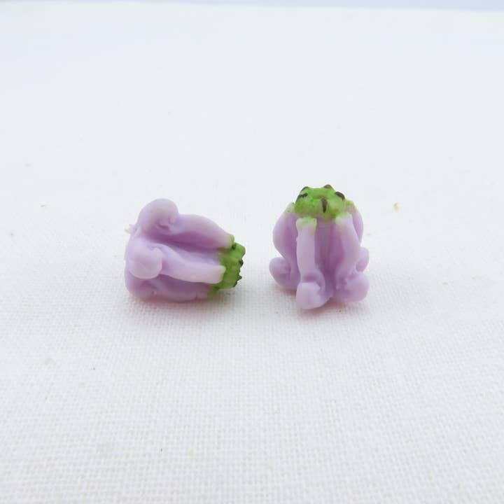 OpalHaus - Wholesale Craft Supplies - Crown Flower Clay Flowers, Purple Clay Flowers, Handmade4