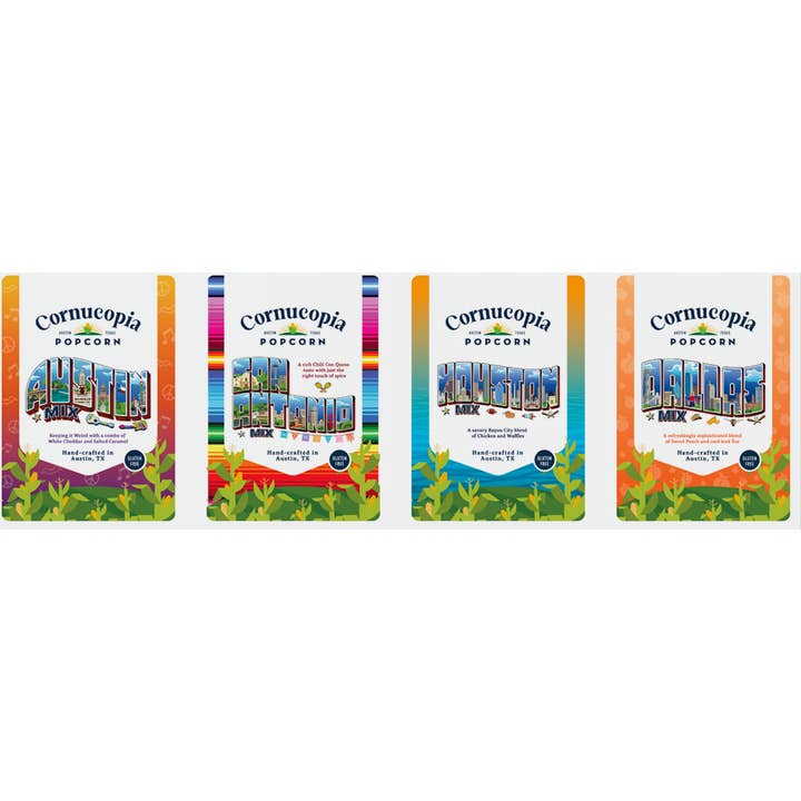 Cornucopia Popcorn - Wholesale Popcorn - San Antonio Mix - Signature Bag- NEW Arrival! (GF)1