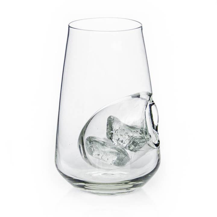 Maisie Grace Designs - Wholesale Cocktail/liquor glass - Set of 4 Optic Glasses with ice bubble
