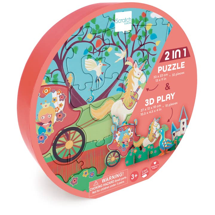 Scratch - 3D Puzzle PRINCESS 32 pcs for wholesale by DAM
