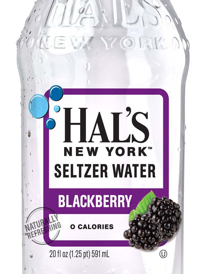 Hals NY Blackberry Seltzer, 20 oz for wholesale by Hal's New York