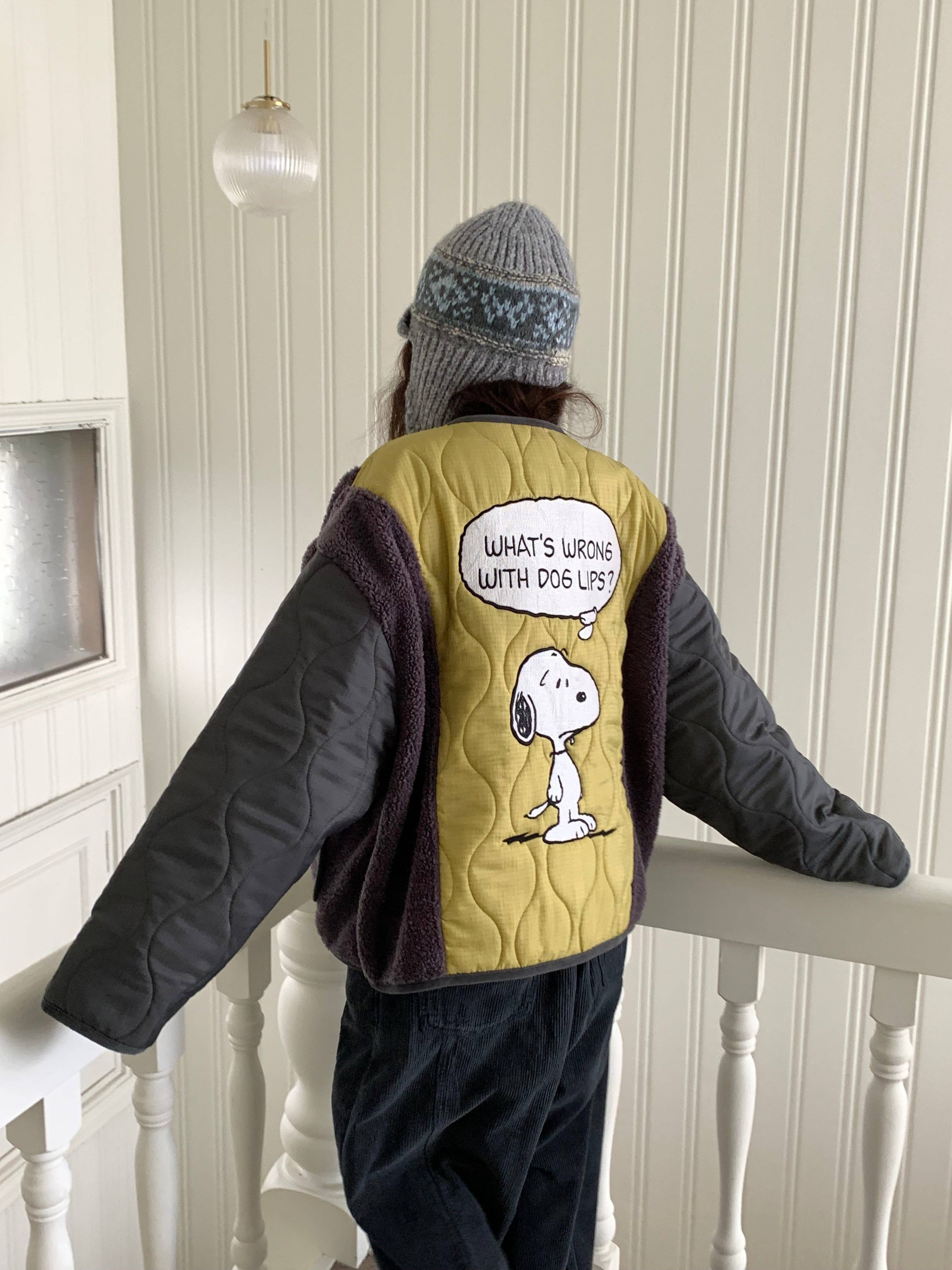 Little Light - Wholesale Puffer Jacket - Women's - Snoopy Limited Edition Sherpa Quilted Fleece Jacket8