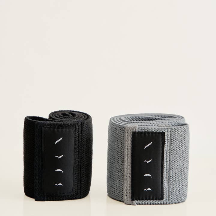 Born Living Yoga - Wholesale Yoga Strap/Band - Resistance Bands Set Black & Medium Grey0