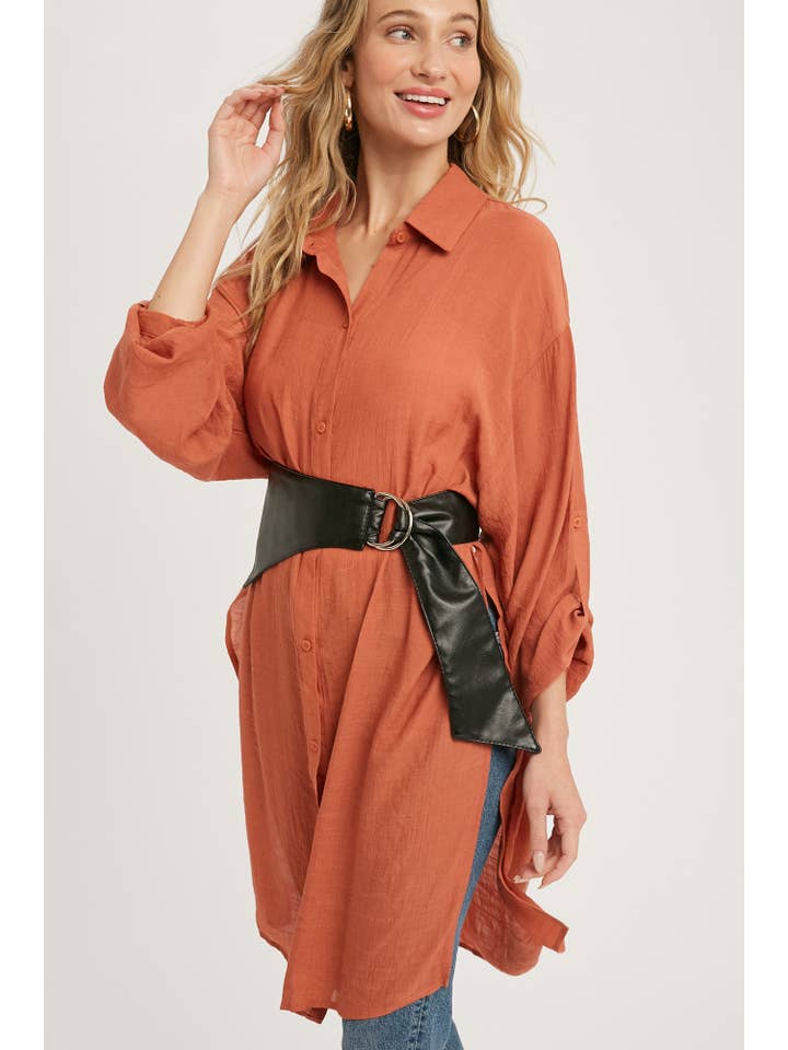 Bluivy – Camisa com botões no colarinho – Mulher por atacado – CAMISA DE PALANGRE VENTILADA COM BOTÕES52