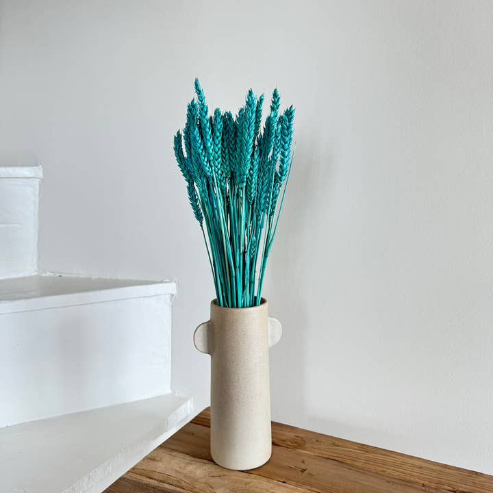 Flowrette - Wholesale Dried/Pressed Flowers - Turquoise wheat boot
