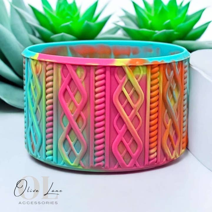 Redemoinho de Verão - Base de Silicone para Copo SWEATER por atacado de Olive Lane Accessories