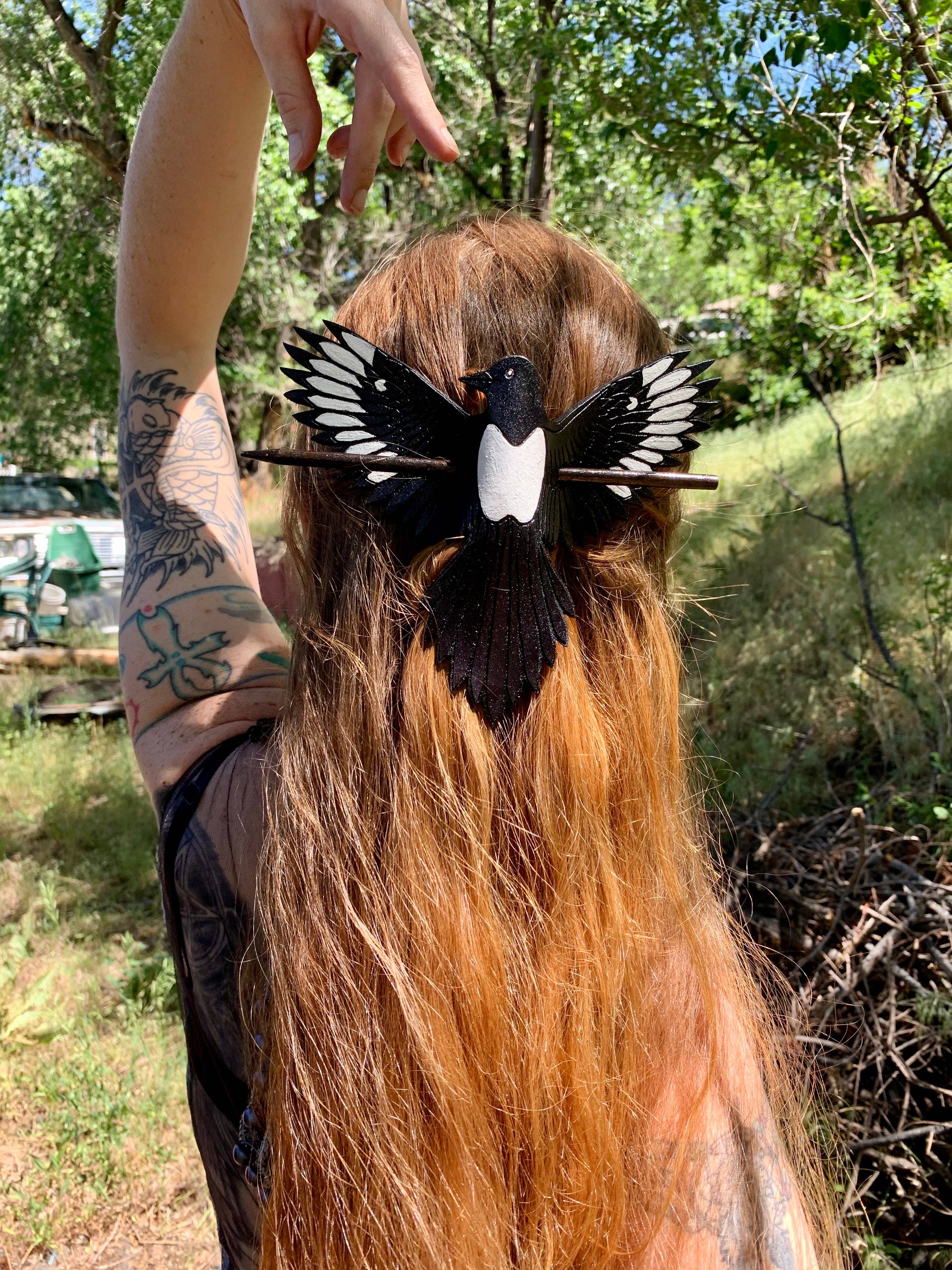 Hart & Horn - Vendita all'ingrosso Fermaglio per capelli - Donna - Scivolo per capelli Magpie4