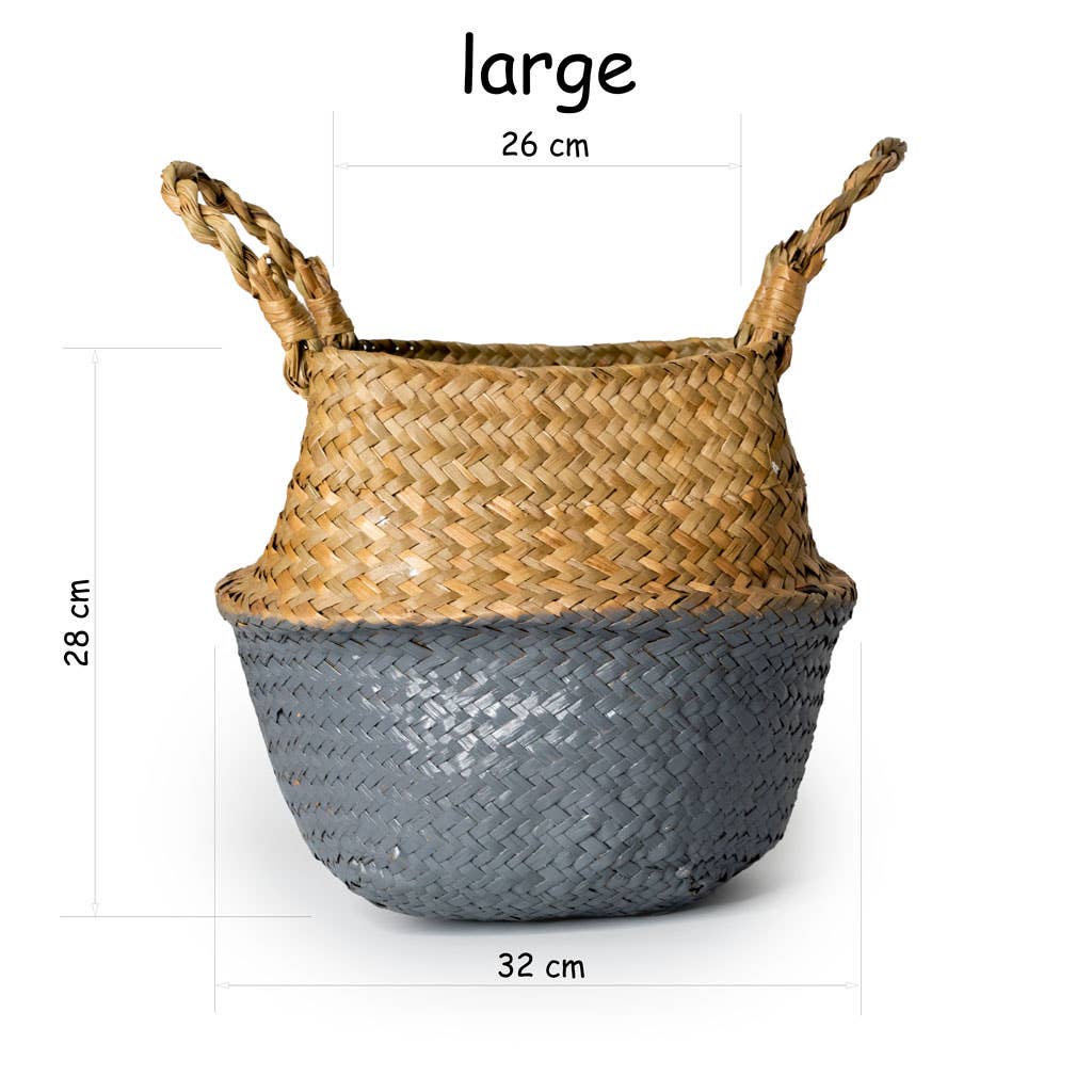 GreenWave - Wholesale Basket - Belly Basket Seagrass Handmade Storage Boho Decoration5