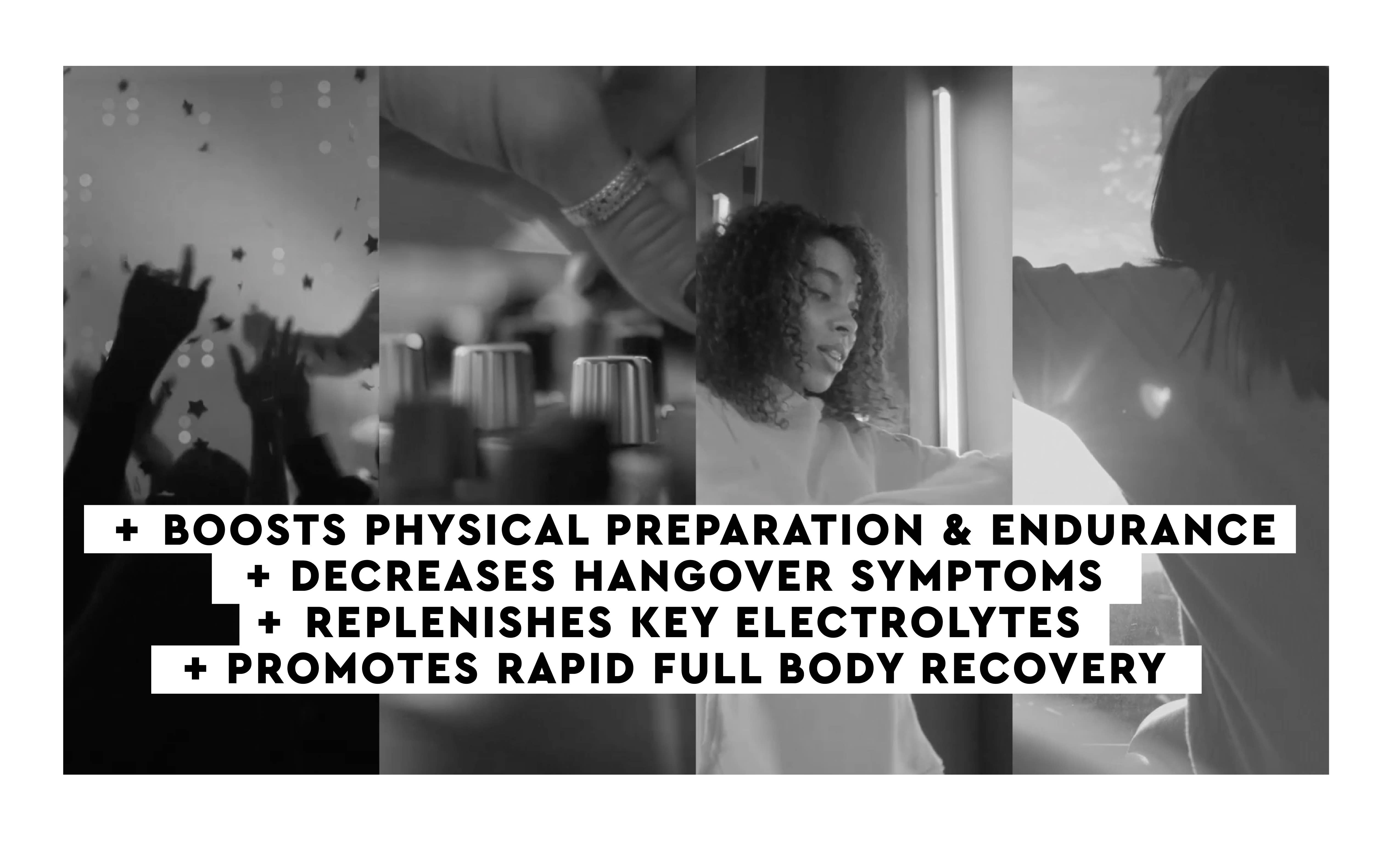 HTWO - Vente Boisson sportive et énergisante - Nightlyfe Recovery - Boisson Hydratante Sans Calories pour Récupération Après Soirée6