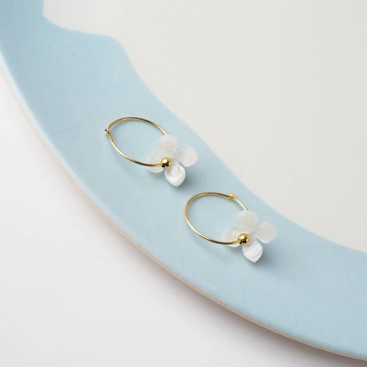 Custom Made - Wholesale Hoop Earrings - Bloom Hoop Earrings Two