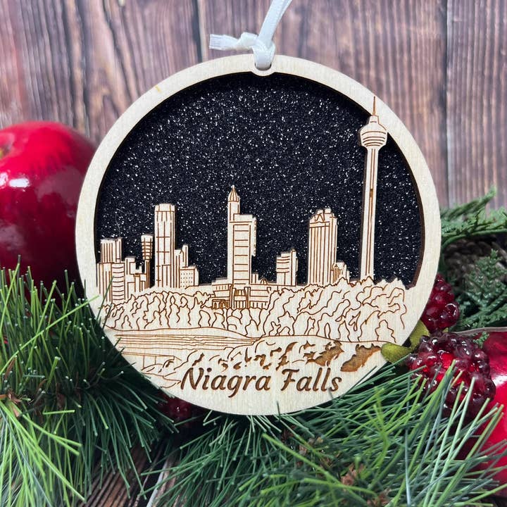 Niagara Falls Skyline Ornament for wholesale by Joseph's Workshop