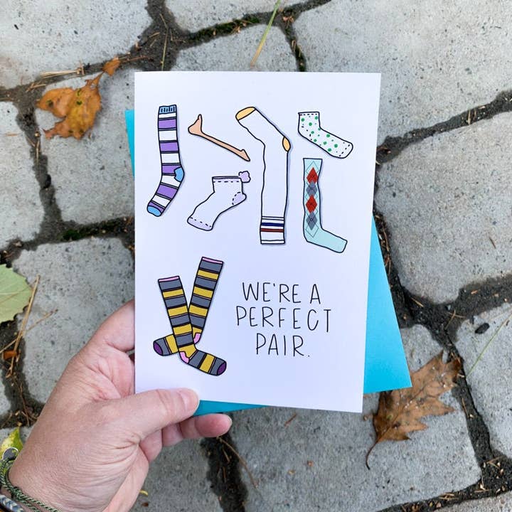 Stone Donut Design, LLC – wholesale Kärlekskort – Vi är det perfekta paret Funny Relation-kort
