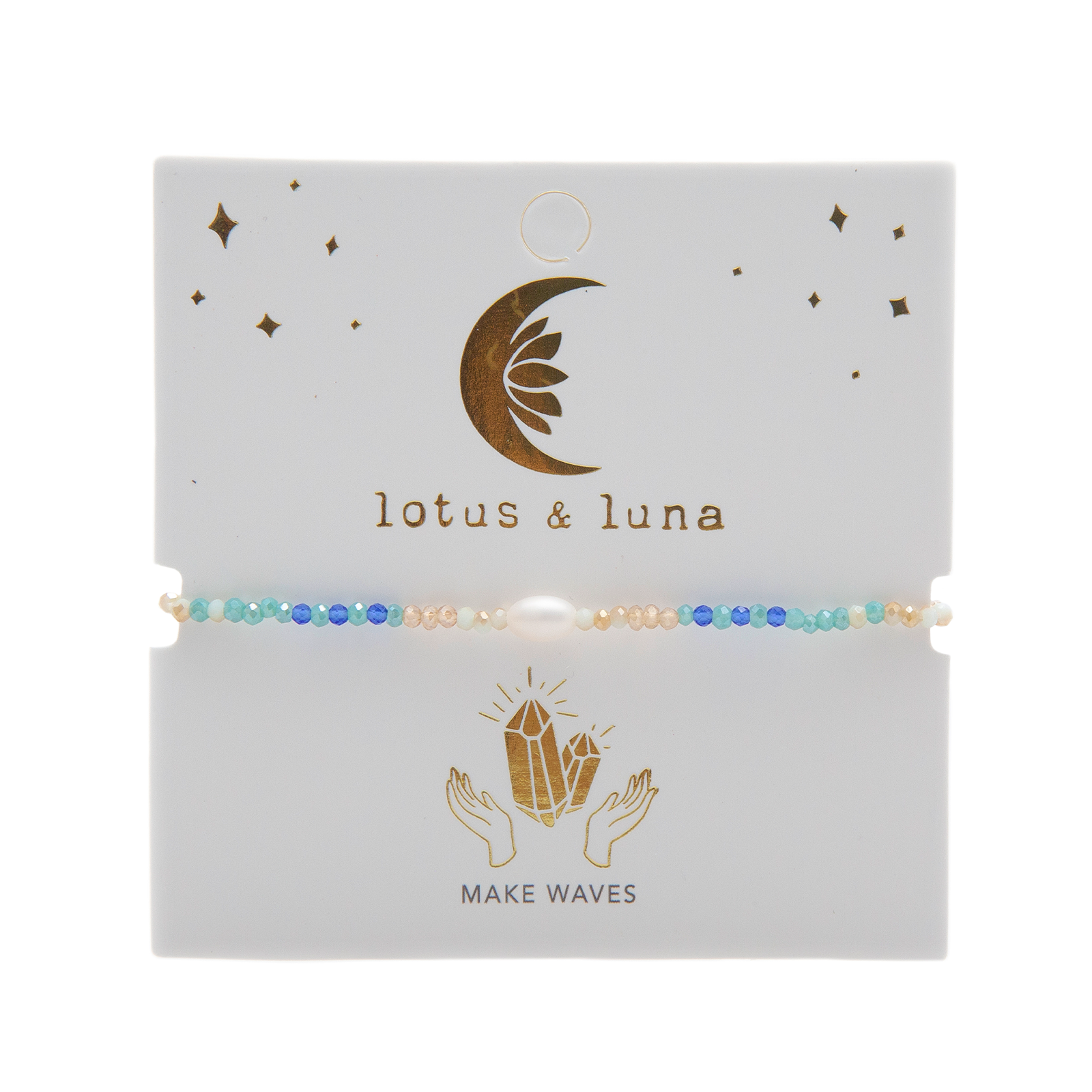 Lotus and Luna - Vente Bracelet de perles - Bracelet « Make Waves » Goddess6