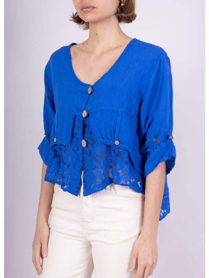 LINEN & COTTON HOUSE - Wholesale Jacket - Women's - VEST IN LINEN 9207 SPRING SUMMER