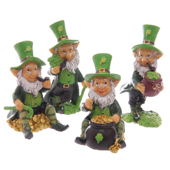 Puckator Ltd - Wholesale Ornament - Lucky Leprechaun Figures 9 - 11cm