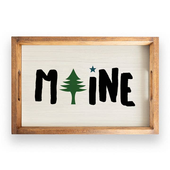 Plateau de service Maine Tree pour la vente par Rustic Marlin