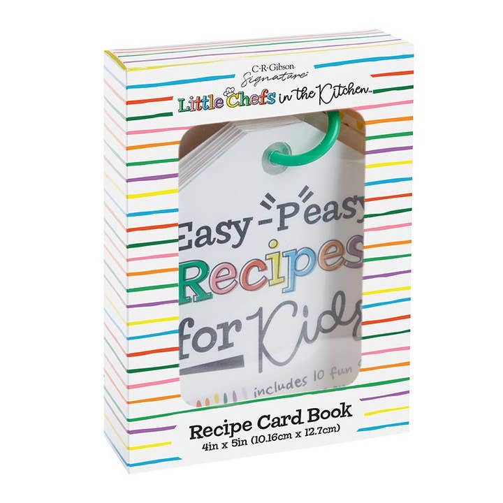 LITTLE CHEFS IN THE KITCHEN Easy Peasy Recipe Card Ring for wholesale by C.R.Gibson Signature