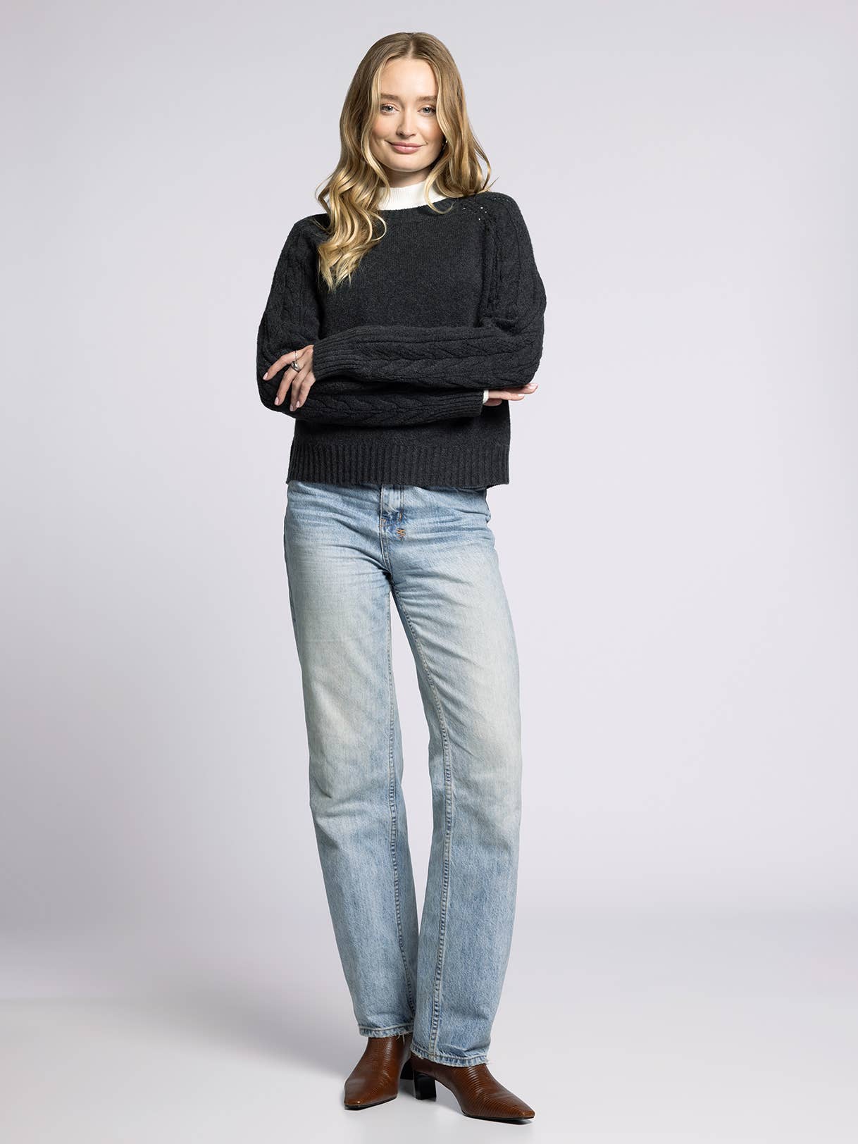 Weekend Los Angeles - Wholesale Knit Sweater - Women's - Knit Raglan Sweater - ZOEY SWEATER0