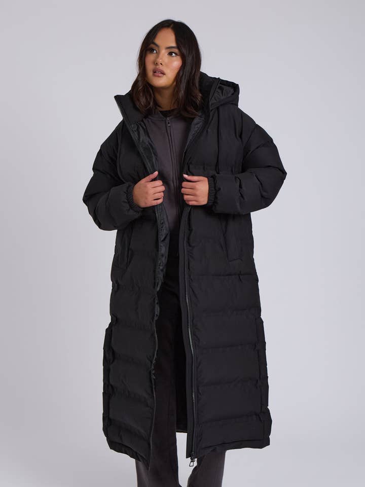 Nahtloser Maxi-Daunenmantel für den Großhandel von Urban Bliss