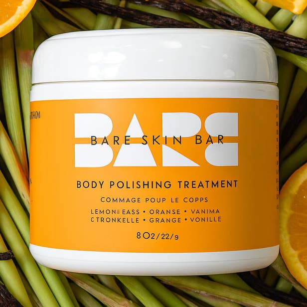 HAPPY Body Polishing Treatment for wholesale by Bare Skin Bar/By Steven