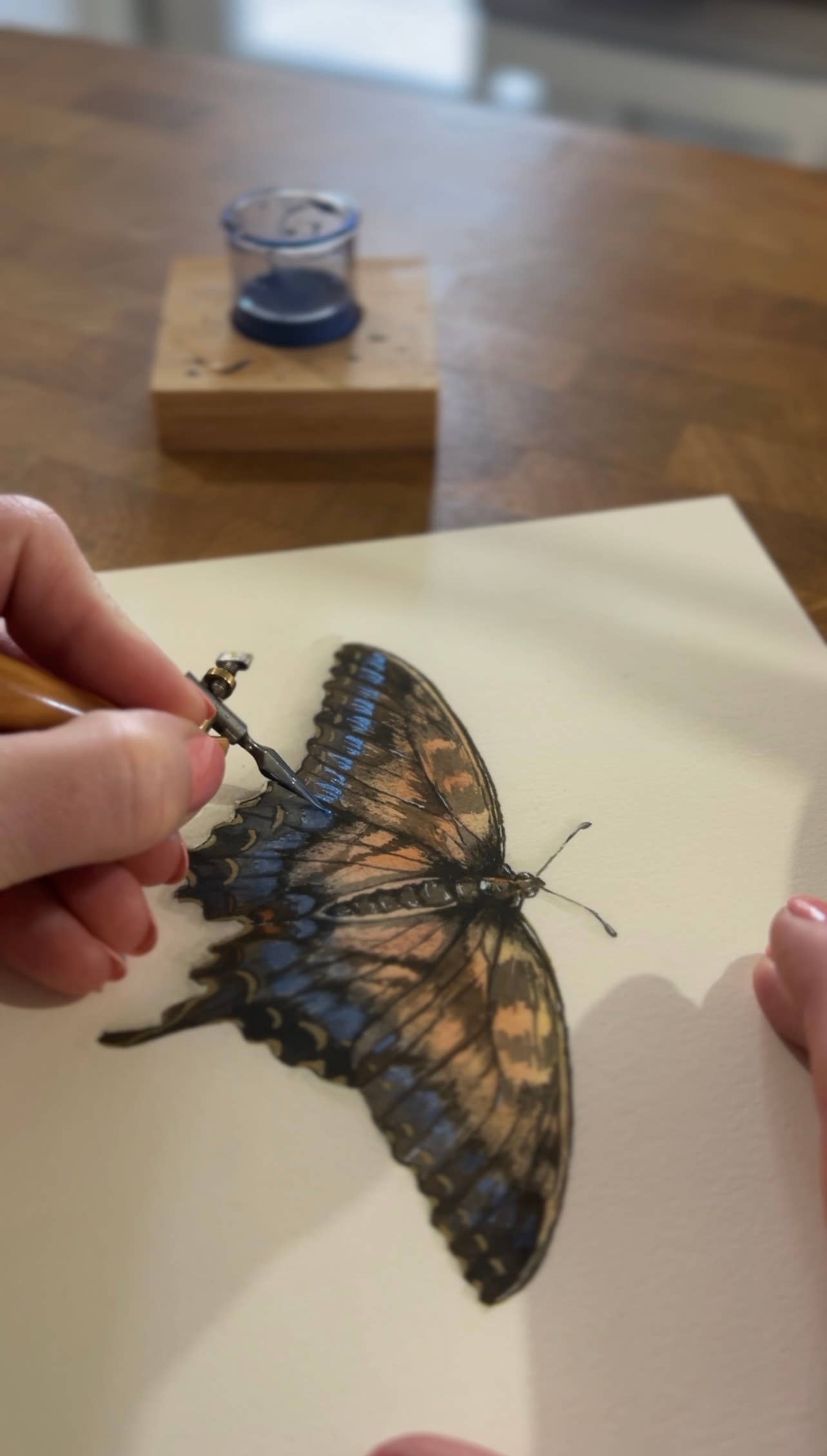 Ciarra Claire - Wholesale Art Print - *Hand Embellished* Swallowtail Butterfly Fine Art Print6